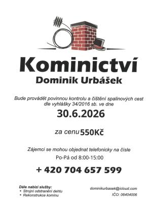 Kontrola a čištění spalinových cest
